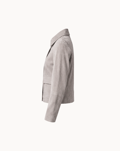 Vittoria Sheep Suede Jacket - Soft Greige
