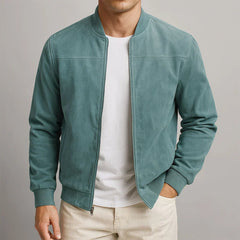 Riviera — Suede Bomber Jacket
