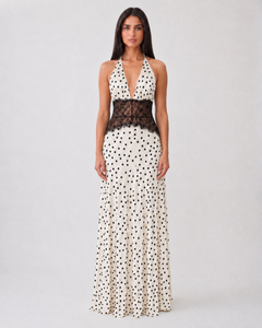 Dianah Lace And Satin Maxi Dress