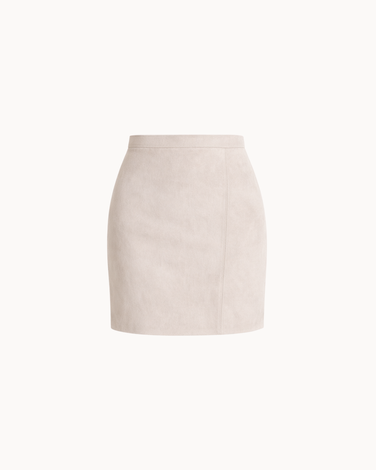 Linea Suede Mini Skirt - Stone
