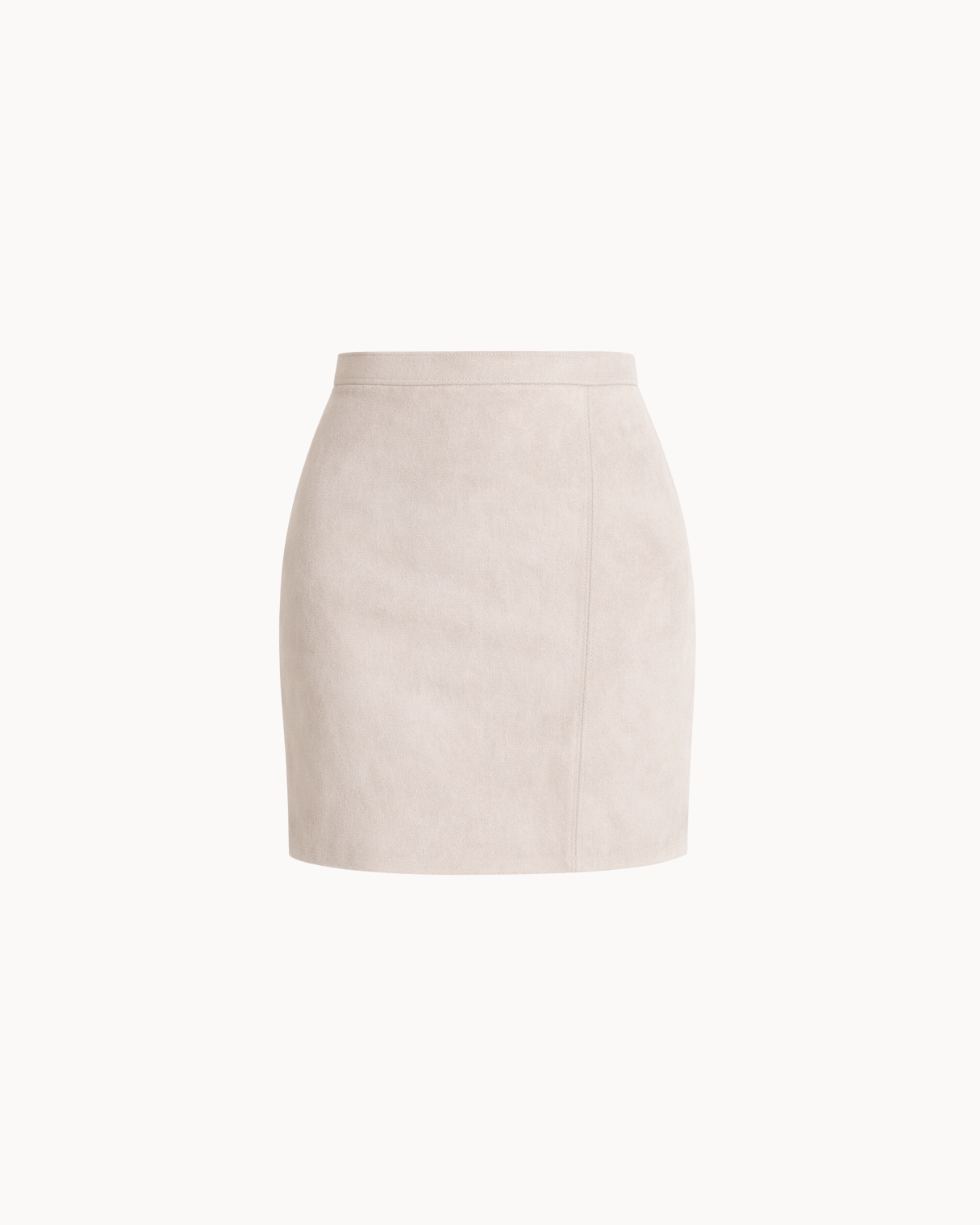 Linea Suede Mini Skirt - Stone