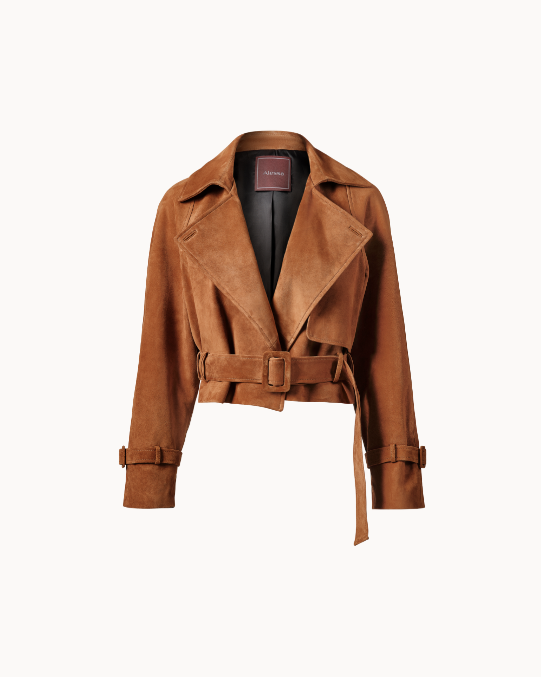 Sculpt Suede Jacket - Brown