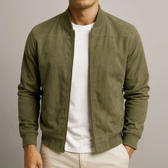 Riviera — Suede Bomber Jacket