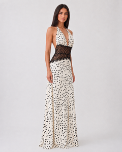 Dianah Lace And Satin Maxi Dress