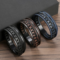 The Kingsley Rope Leather Bracelet