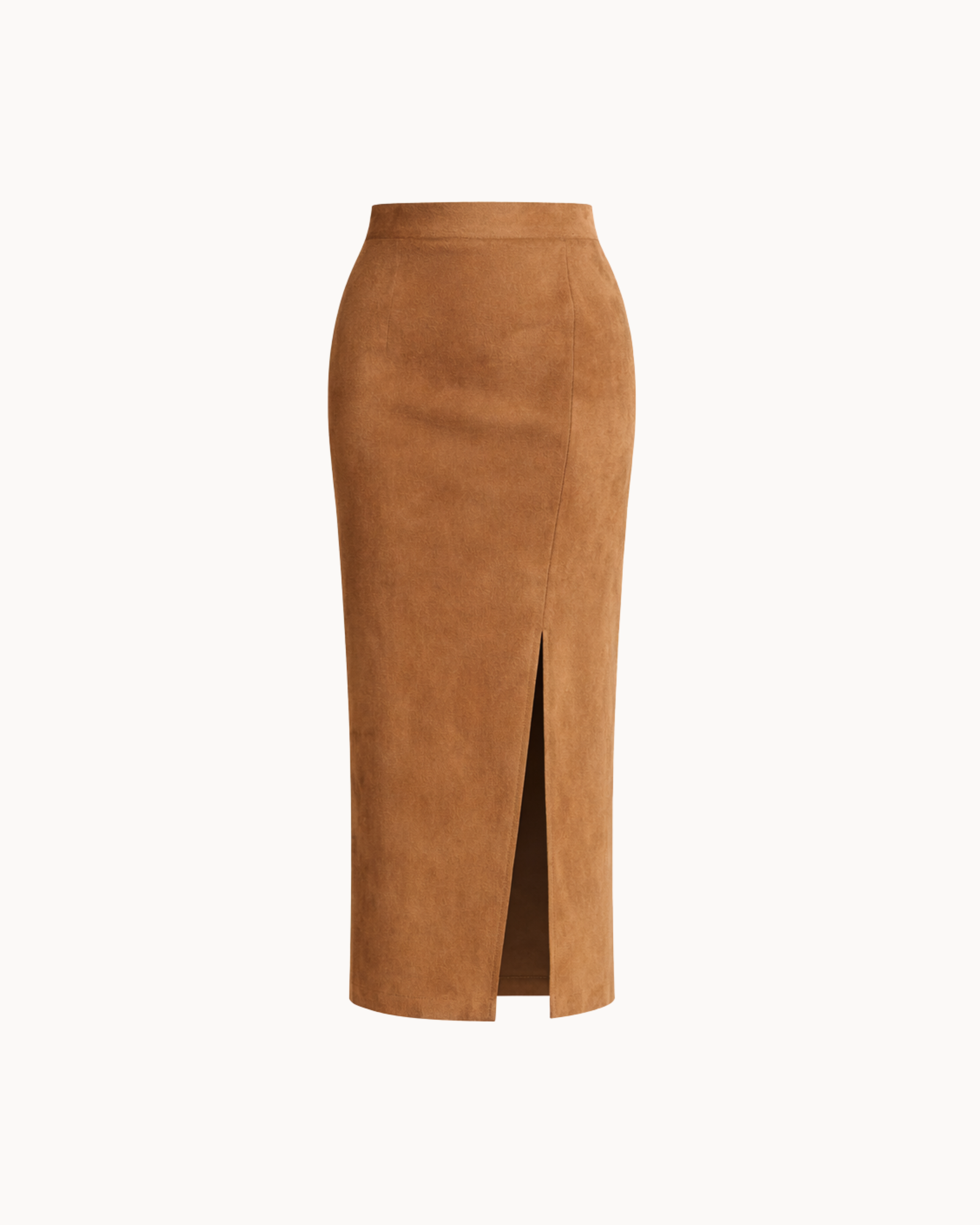 Suede Midi Skirt - Amber Suede