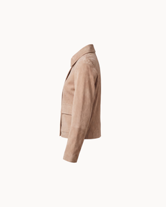 Vittoria Sheep Suede Jacket - Soft Camel