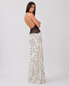 Dianah Lace And Satin Maxi Dress
