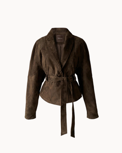 Suede Wrap Jacket