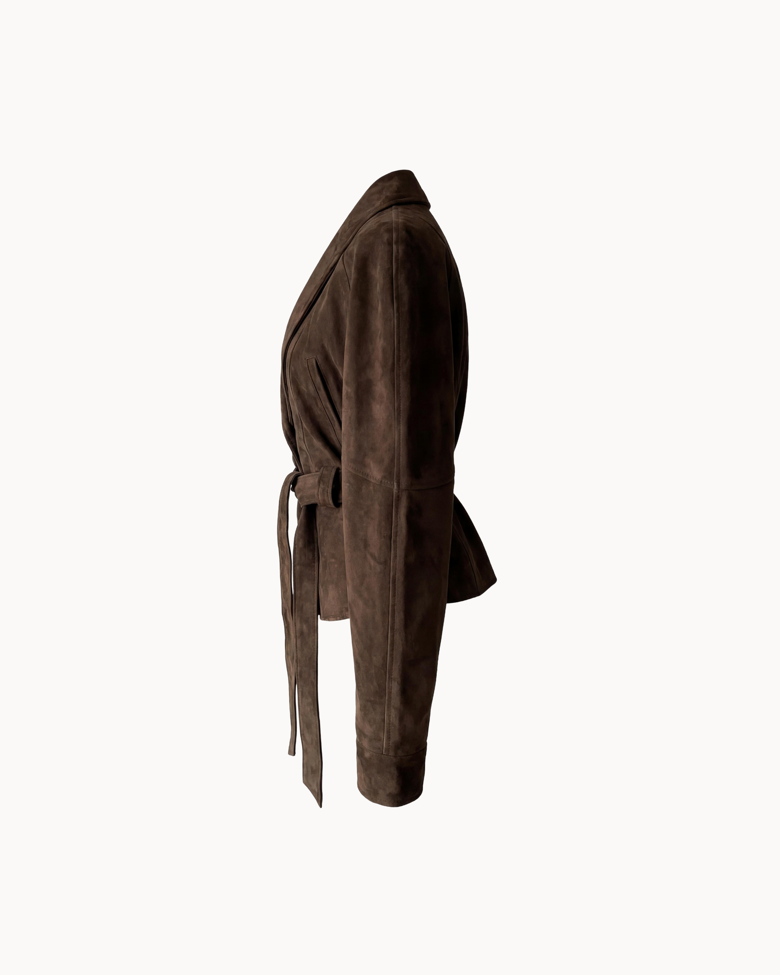 Suede Wrap Jacket
