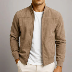 Riviera — Suede Bomber Jacket