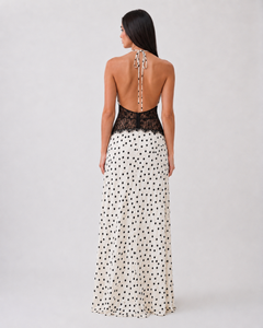 Dianah Lace And Satin Maxi Dress