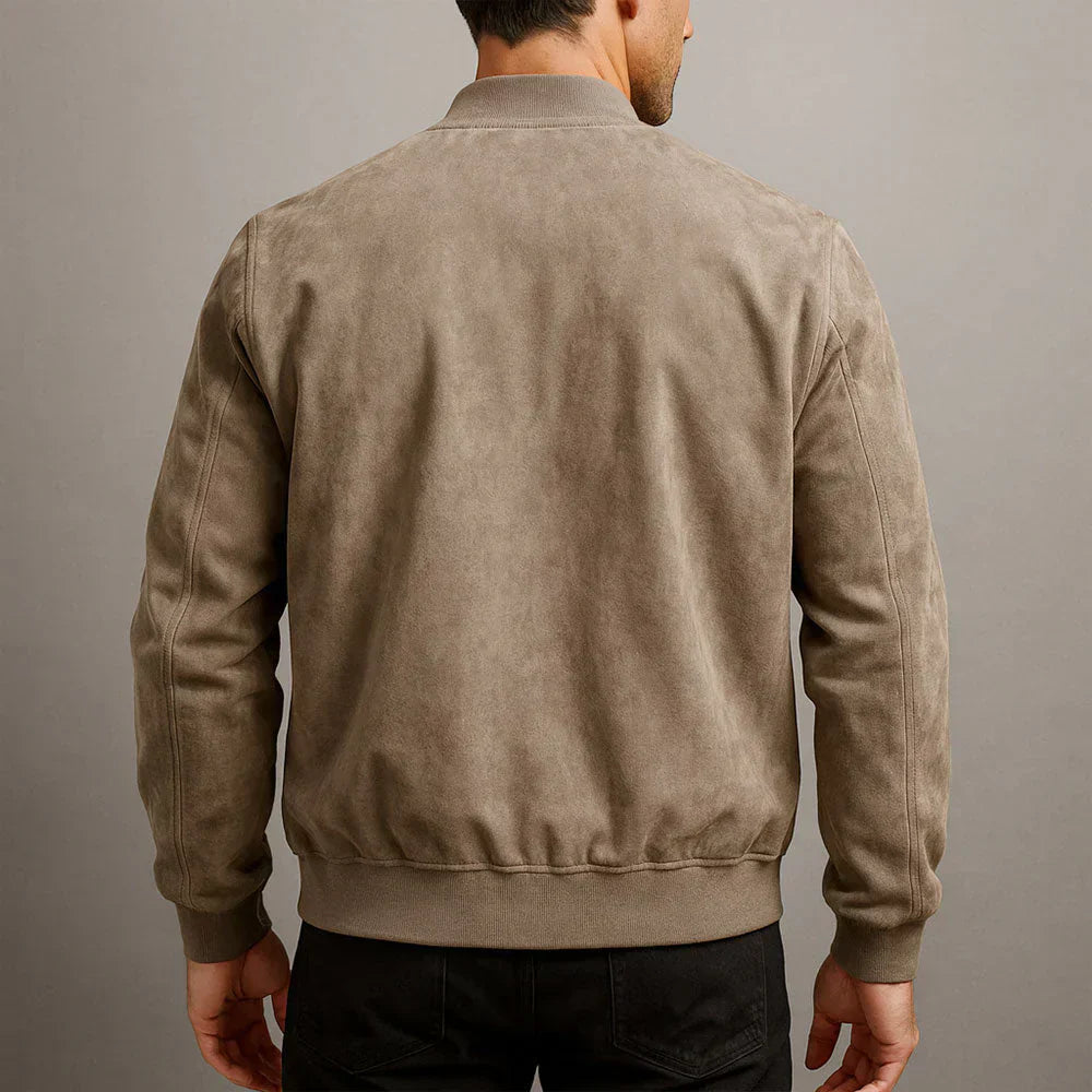 Riviera — Suede Bomber Jacket