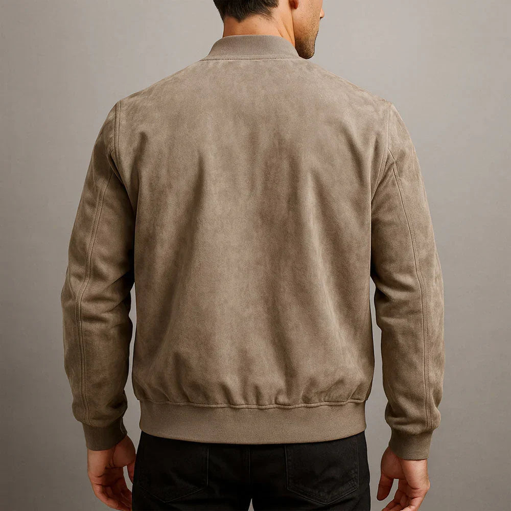 Riviera — Suede Bomber Jacket