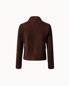 Vittoria Sheep Suede Jacket - Espresso
