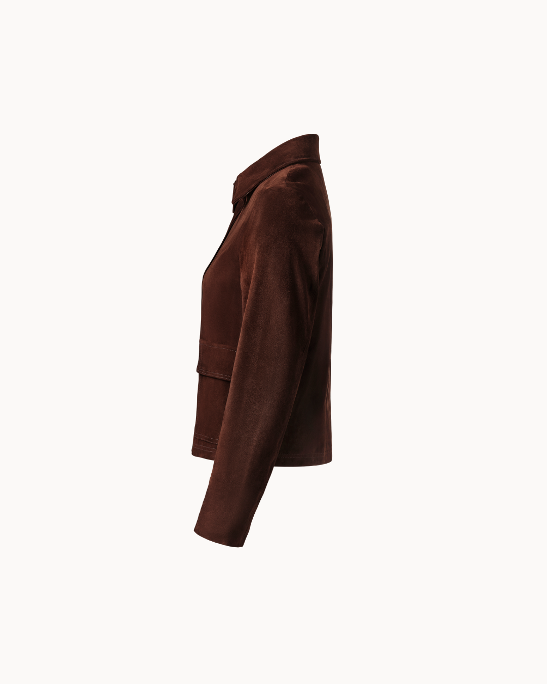 Vittoria Sheep Suede Jacket - Espresso
