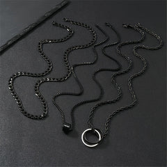 The Onyx Cuban Chain Set — 3 Piece