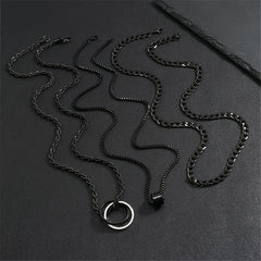 The Onyx Cuban Chain Set — 3 Piece