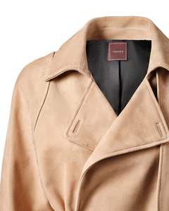 Sculpt Suede Jacket - Sand