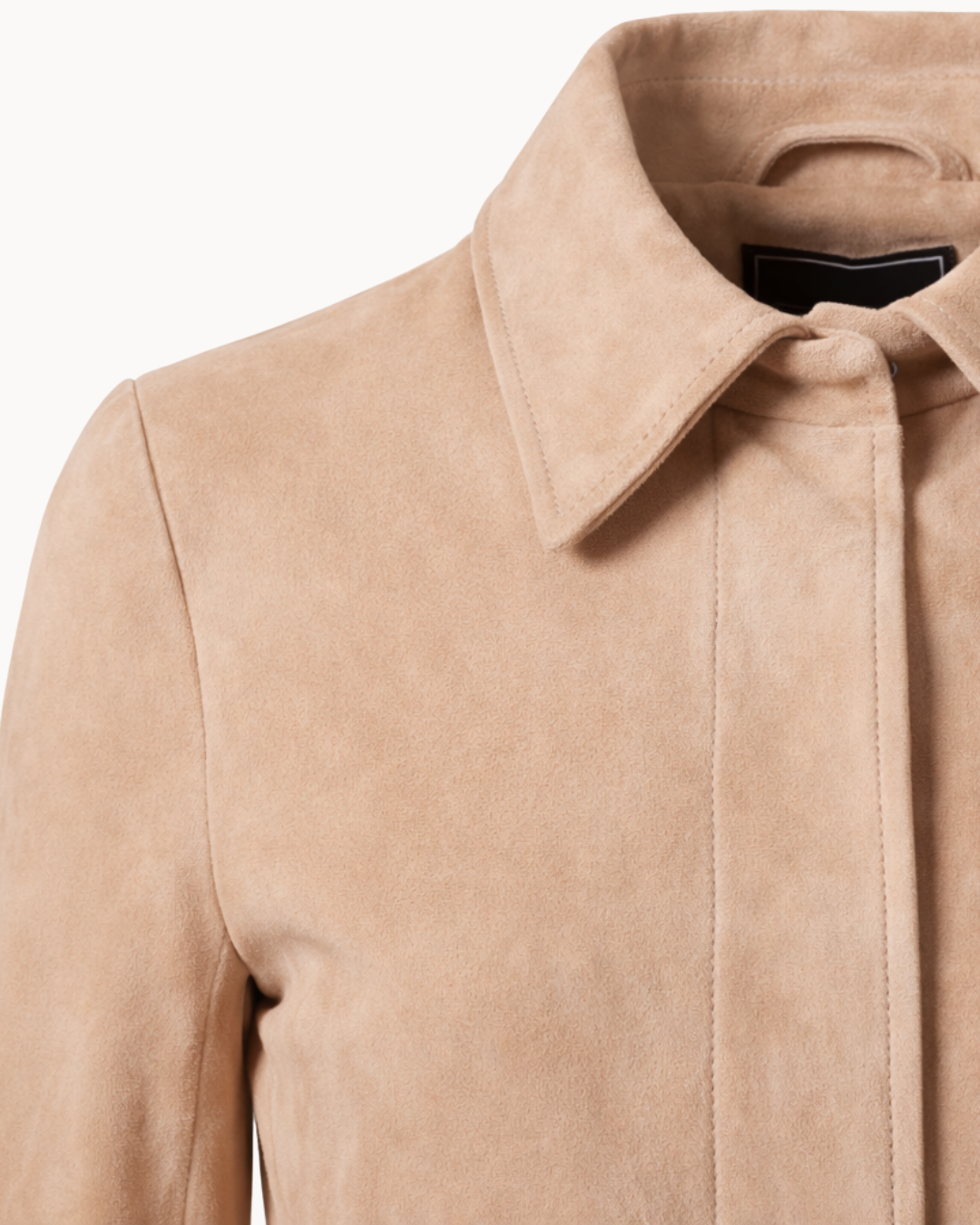 Vittoria Sheep Suede Jacket - Soft Camel