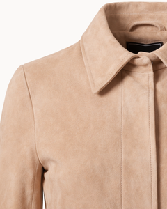 Vittoria Sheep Suede Jacket - Soft Camel