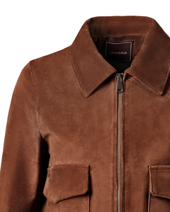 Lorenzo Suede Jacket - Brown