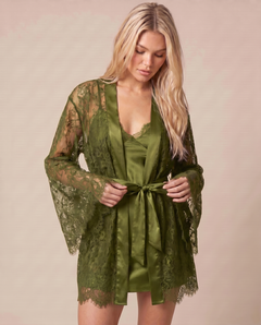 Evelina Forest Green Lace