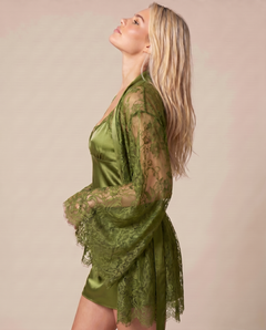 Evelina Forest Green Lace