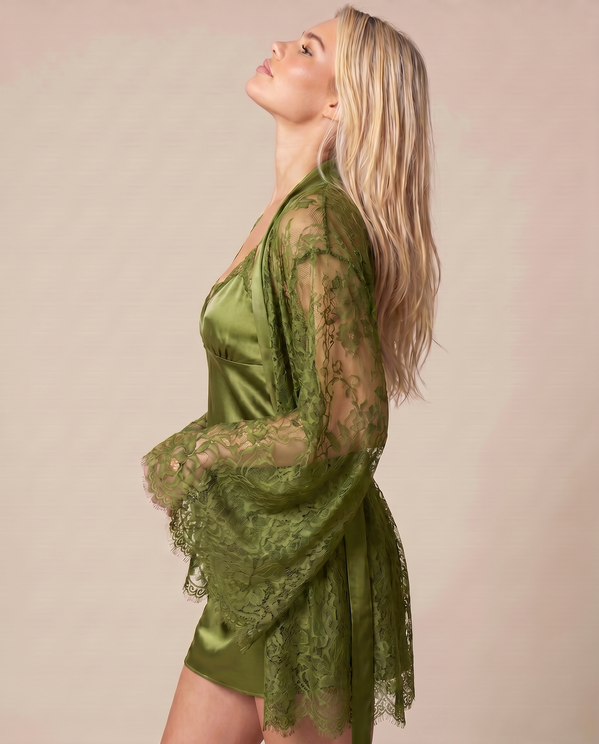 Evelina Forest Green Lace