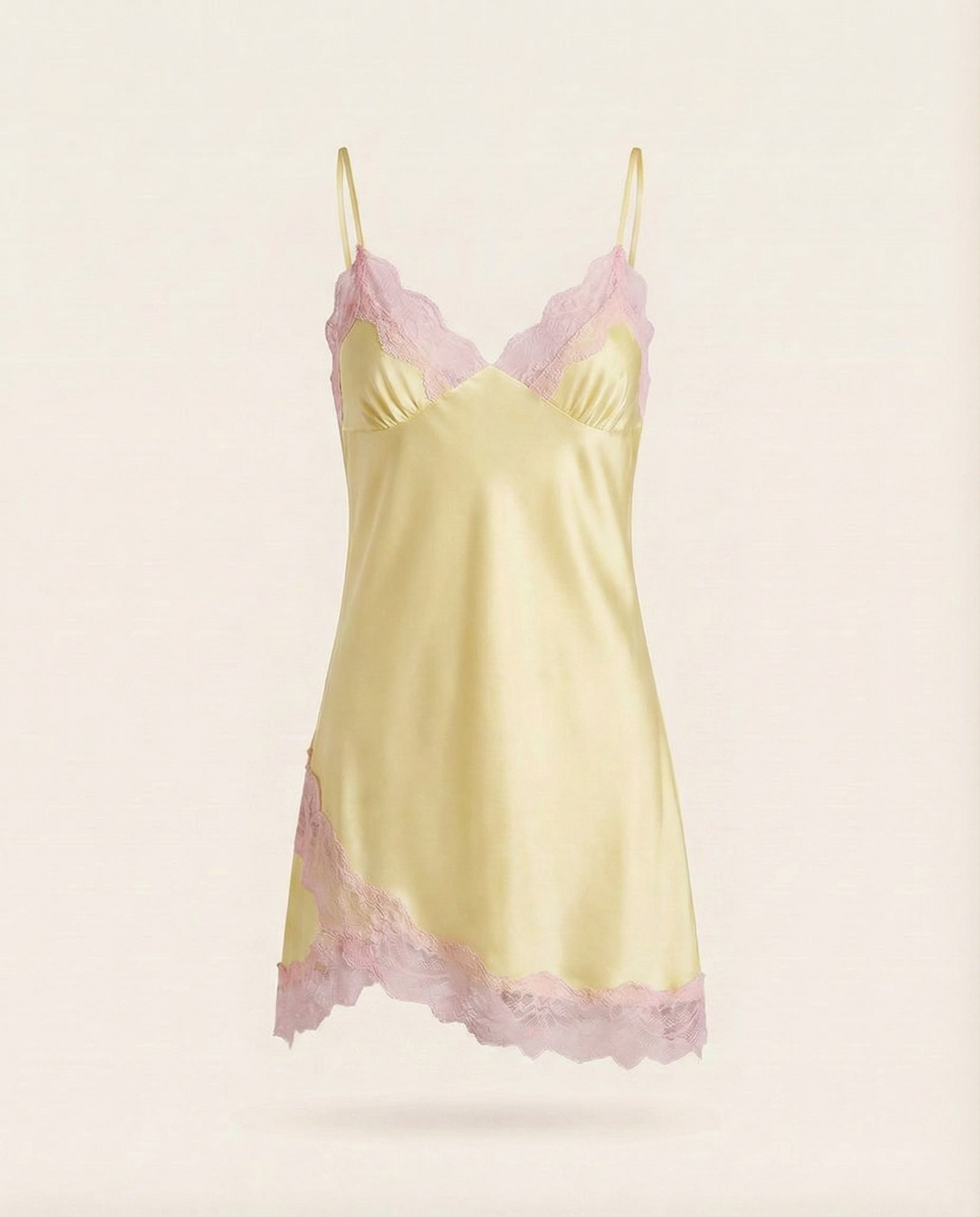 Julie Mini Lace in Butter Yellow/Pink