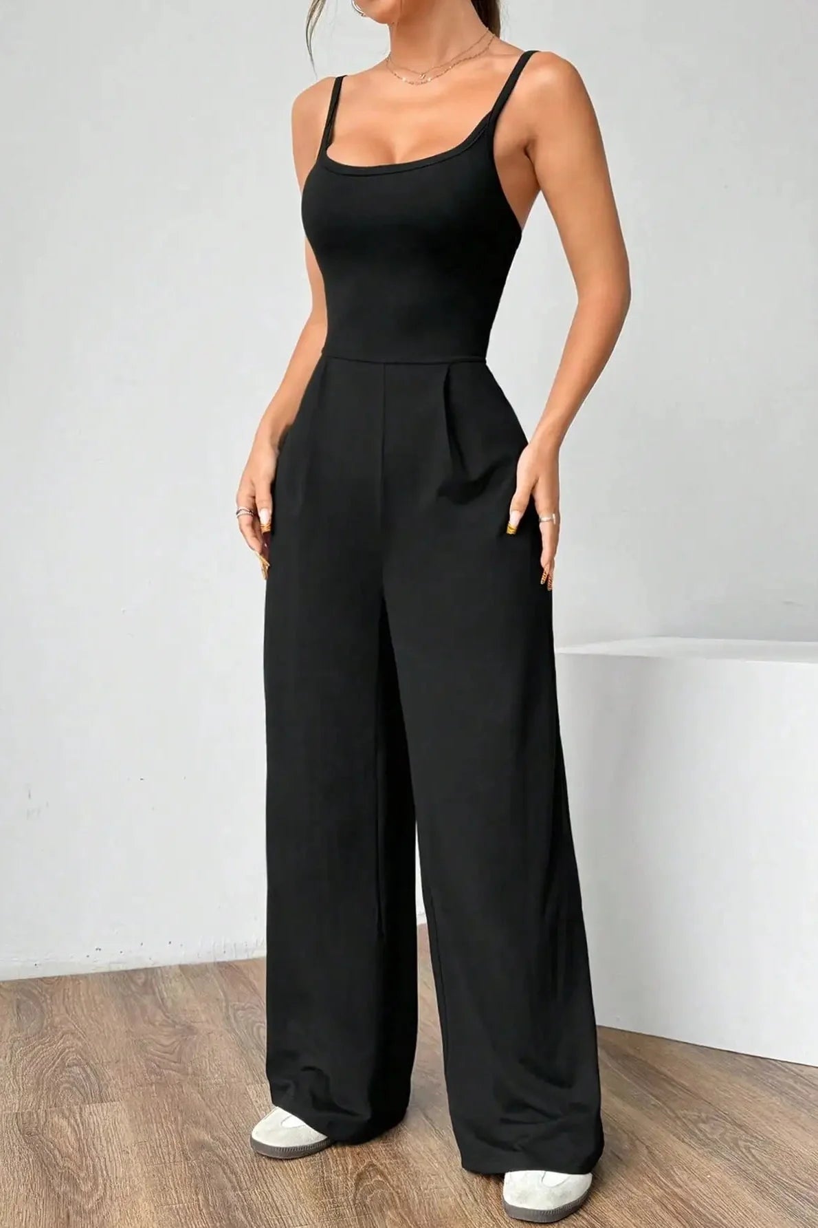 The Off-Duty Luxe – Soft Stretch Jumpsuit