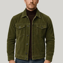 Ribbed Denim Jacket