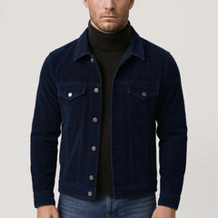 Ribbed Denim Jacket