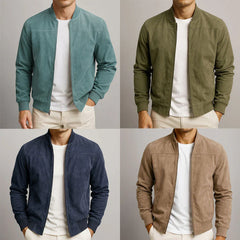 Riviera — Suede Bomber Jacket