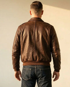 Leonardo — Leather Aviator Jacket