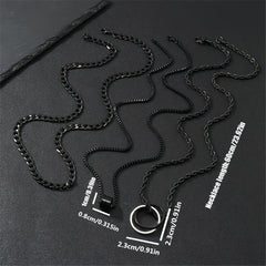 The Onyx Cuban Chain Set — 3 Piece