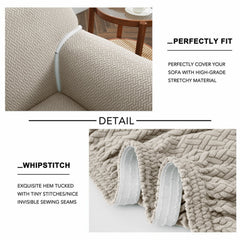 1PC Stretch Sofa Cover – Spandex Non-Slip Couch Slipcover, Washable & Pet-Friendly