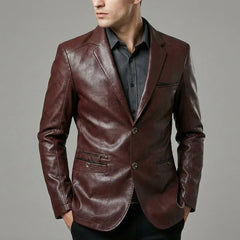 Riccardo — Leather Blazer
